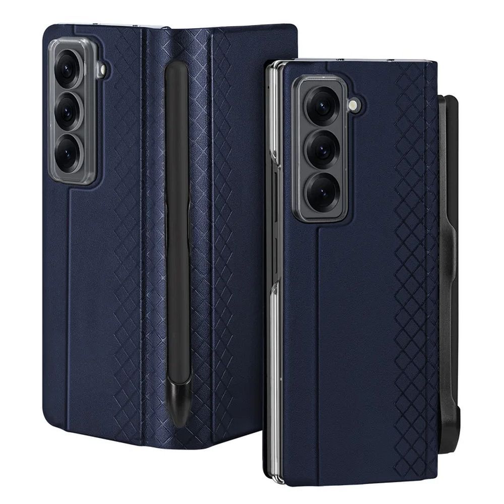 DUX DUCIS case BRIL with pen holder for SAMSUNG Z Fold SE/W25 blue