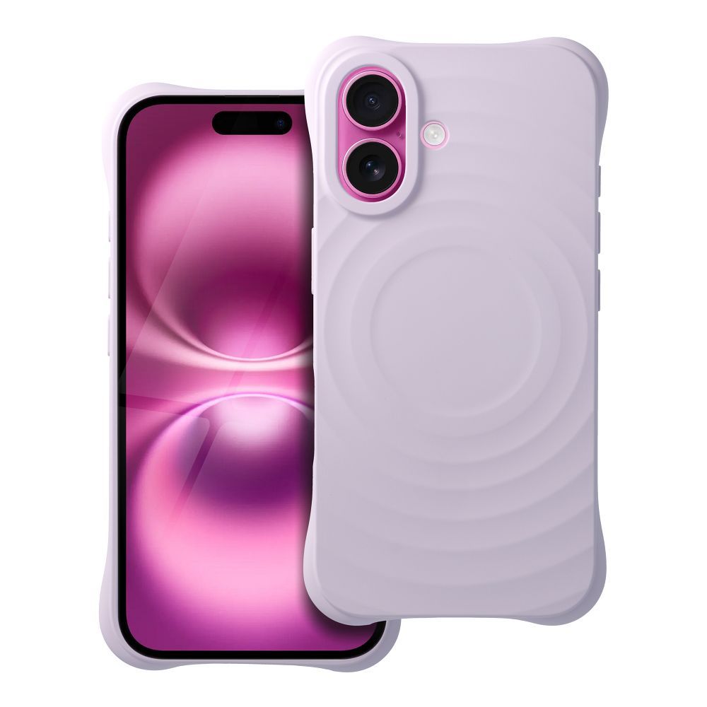 Silicone Zephyr Mag Cover compatible with MagSafe do IPHONE 16 lilac