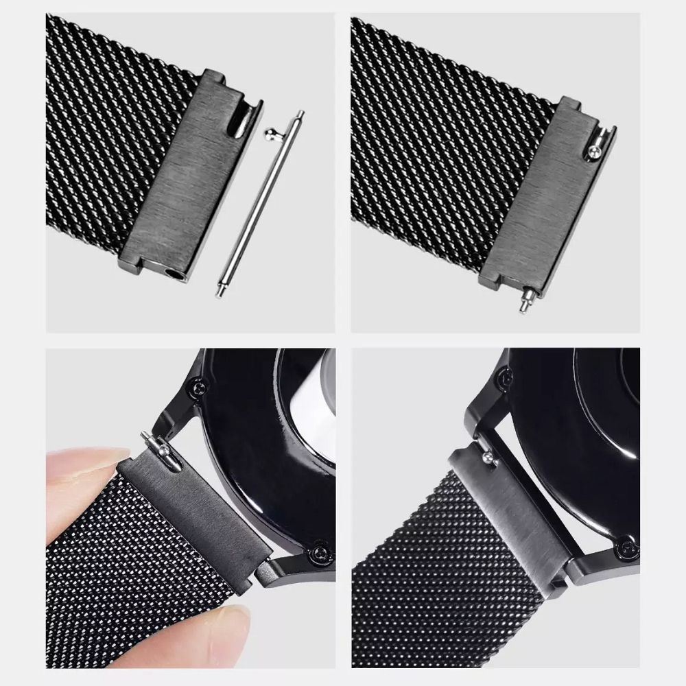 DUX DUCIS strap MILANESE stainless steel magnetic 20 mm gold