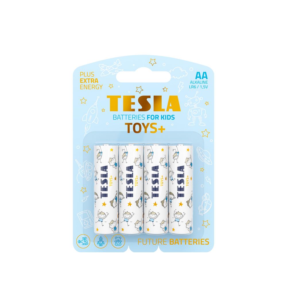 TESLA alkaline battery R6 (AA) TOYS+ BOY [4x120] 4 pcs