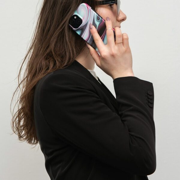 FORCELL F-PROTECT Mirage case compatible with MagSafe for IPHONE 15 glow
