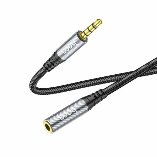 HOCO cable AUX Jack 3,5 mm (male) to Jack 3,5 mm (female) UPA20 2 m black