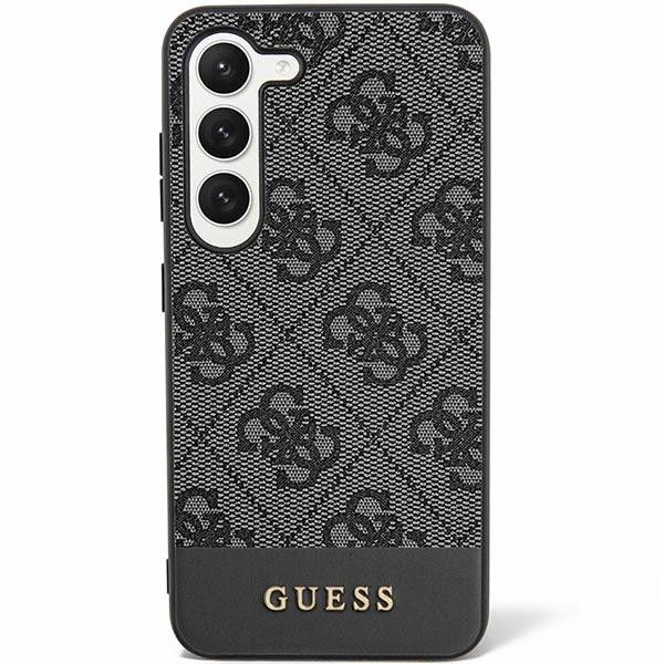 GUESS case for SAMSUNG S24 Plus GUHCS24MG4GLGR (4G Bottom Stripe) black