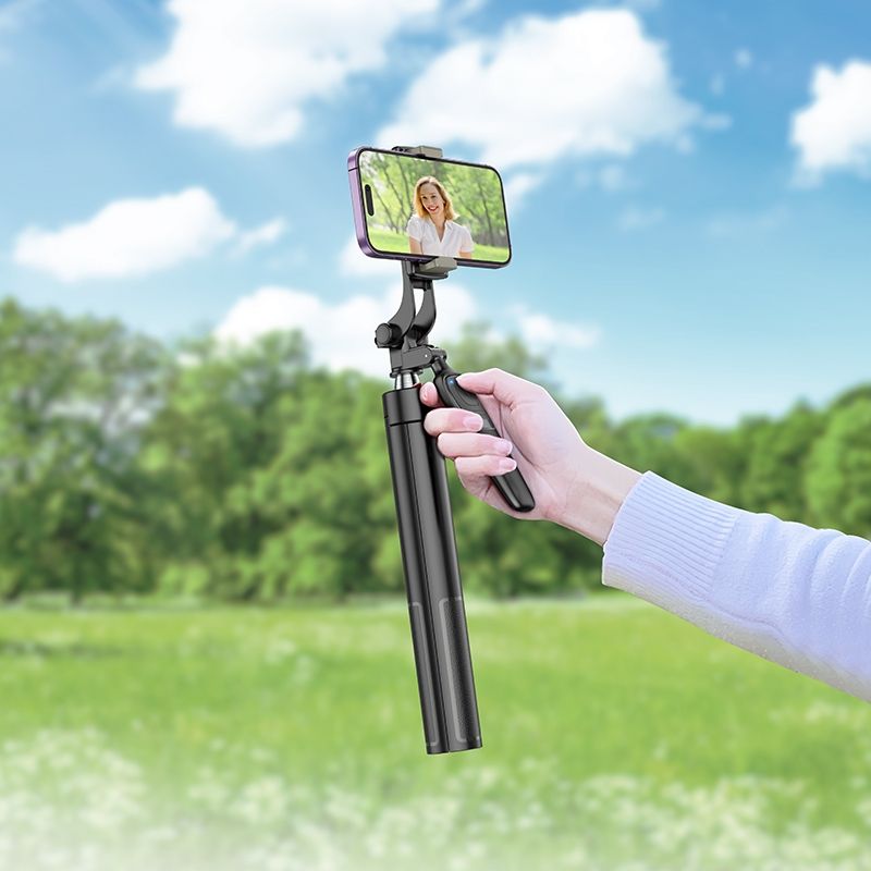 HOCO selfie stick with bluetooth remote control tripod K19 black