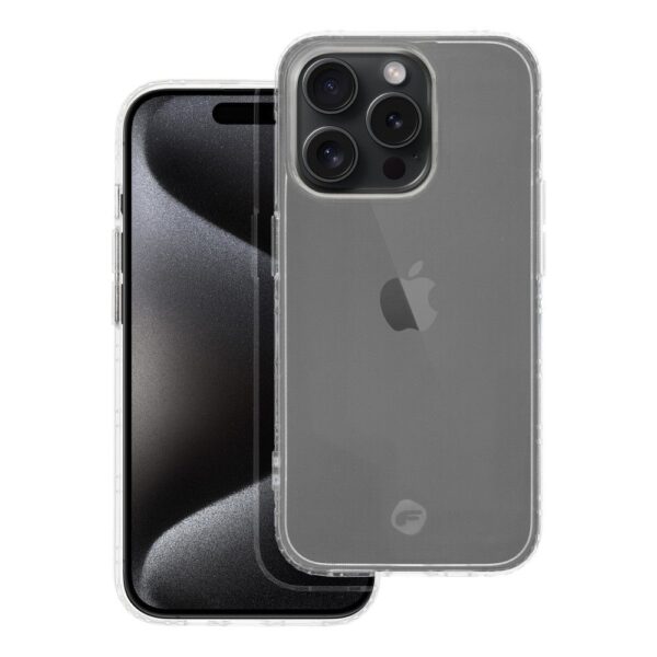 FORCELL F-PROTECT Long Lasting thin case for IPHONE 15 Pro transparent