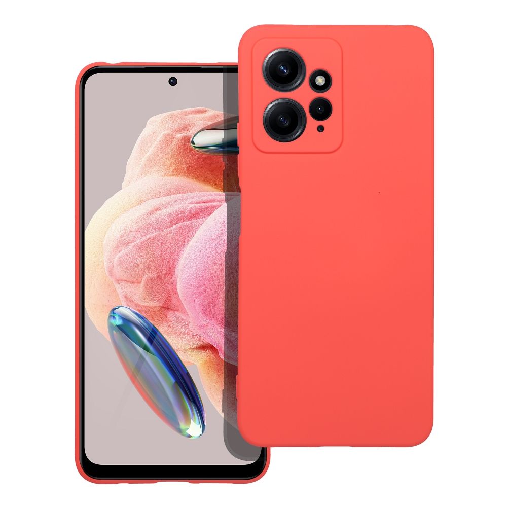 248703a780d2f01f5b776bc12d2c7b7b SILICONE case for XIAOMI Redmi Note 12 4G peach