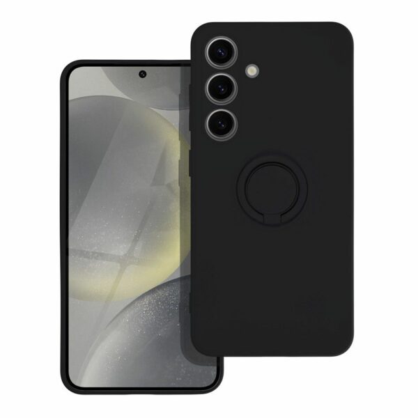 SILICONE RING case for SAMSUNG S24 black