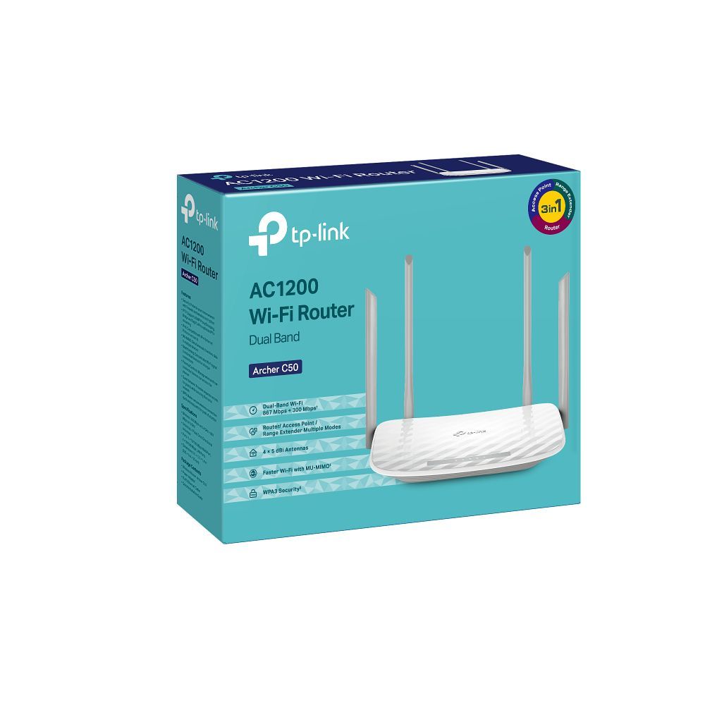TP-LINK router Wi-Fi dual band AC1200 5GHz TL-ARCHER C50