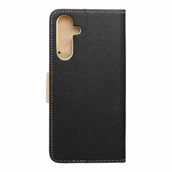 FANCY Book case for SAMSUNG A16 black / gold