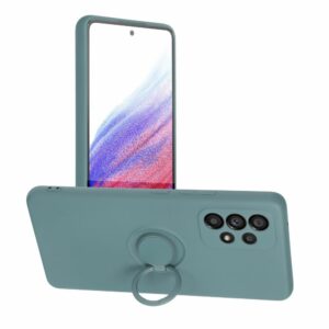 SILICONE RING case for SAMSUNG A53 5G green