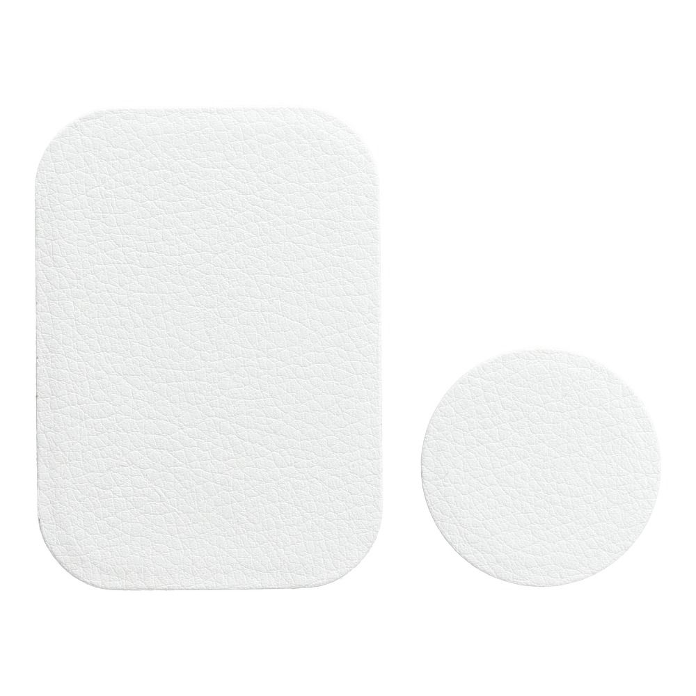 259d4803229bba5ca7313416a29113c2 Badget for magnet car holder leather white