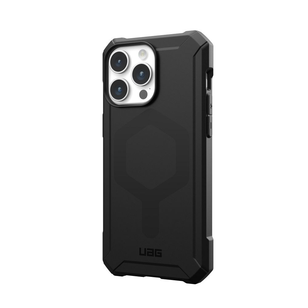 UAG Urban Armor Gear case ESSENTIAL compatible with MagSafe for IPHONE 15 Pro Max black