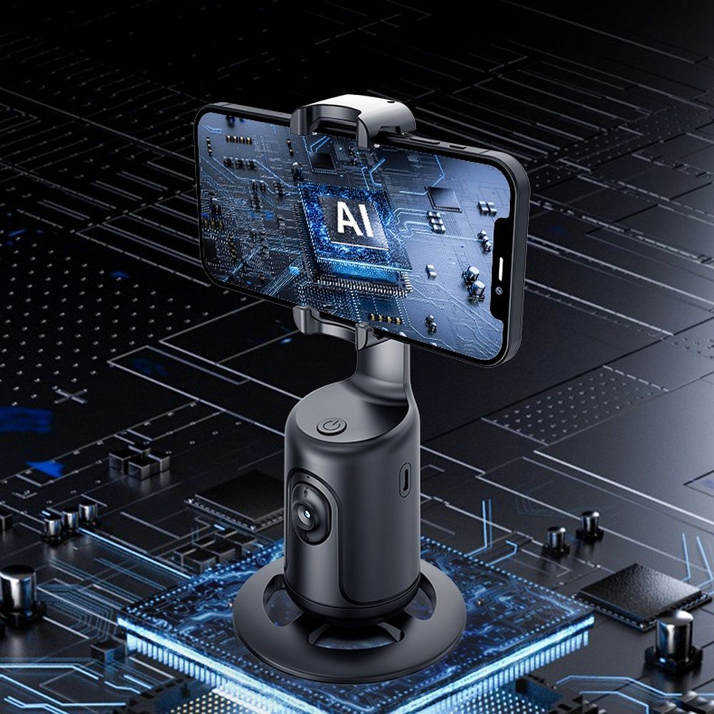 Inteligent selfie with face recognition tracking and gesture recognition P1 black