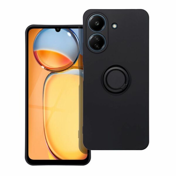 SILICONE RING case for XIAOMI Redmi 13C / POCO C65 black