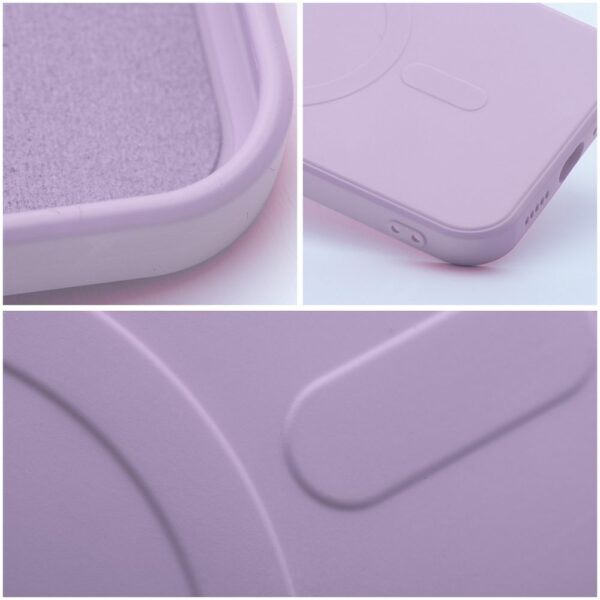 SILICONE MAG COVER case compatible with MagSafe for SAMSUNG S24 Ultra pink