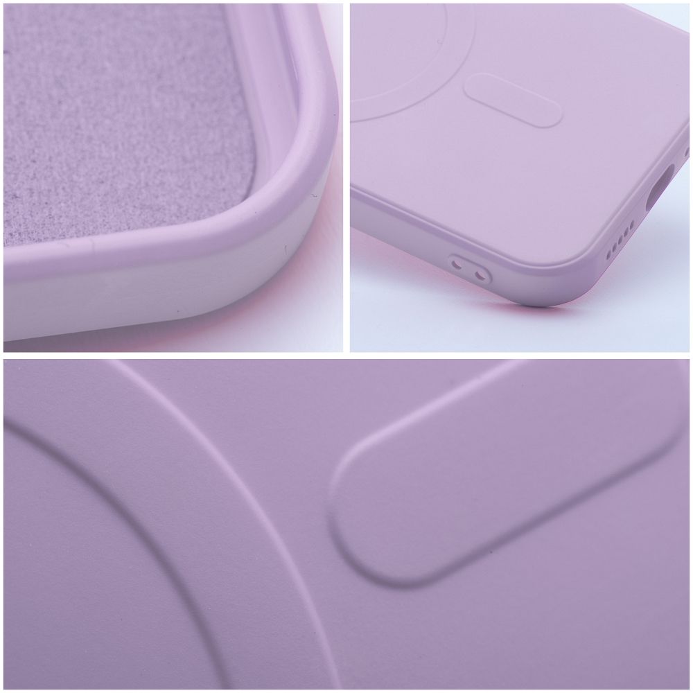 SILICONE MAG COVER case compatible with MagSafe for SAMSUNG S24 Ultra pink