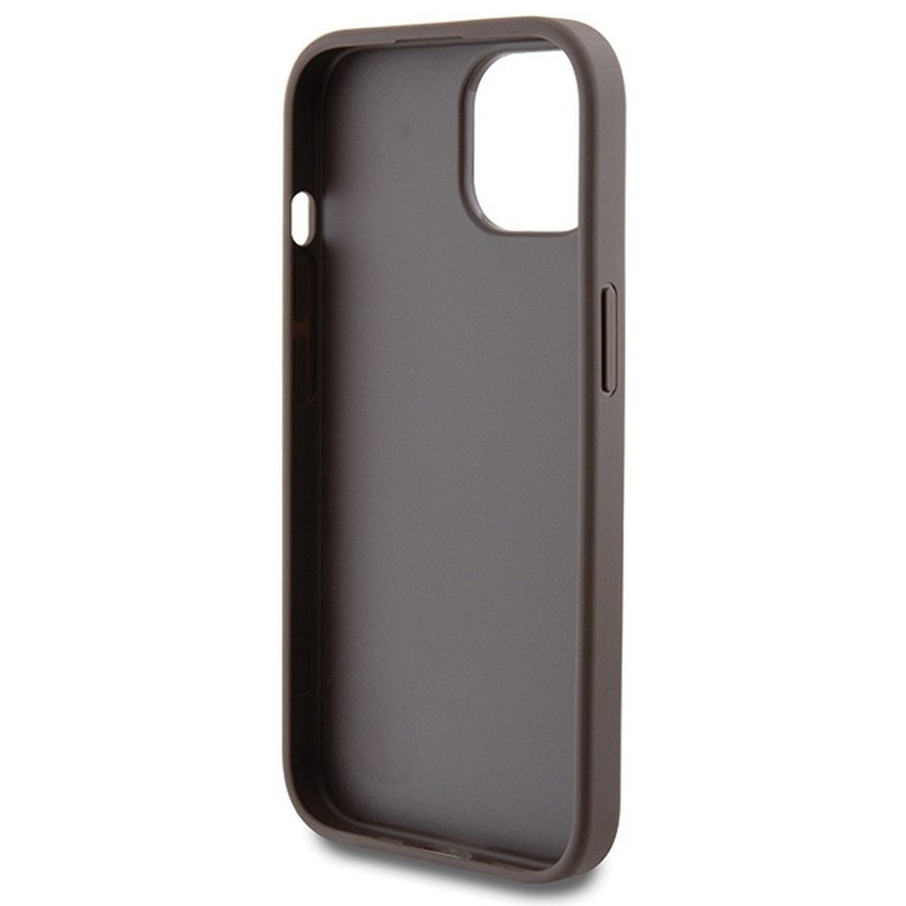 GUESS case for IPHONE 15 GUHCP15SG4GFBR (4G Metal Logo) brown