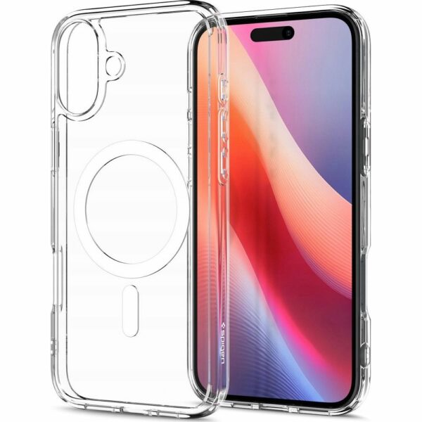 SPIGEN case ULTRA HYBRID MAG compatible with MagSafe for IPHONE 16 Plus white