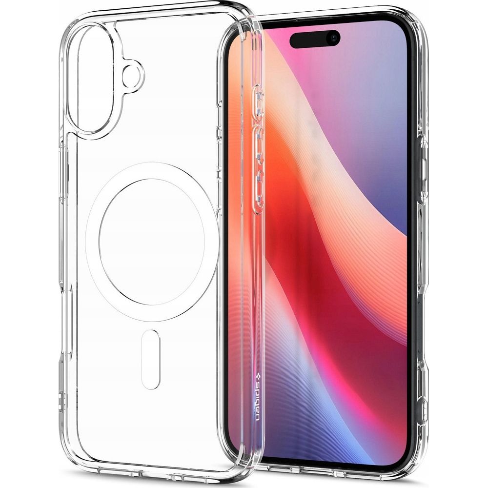 SPIGEN case ULTRA HYBRID MAG compatible with MagSafe for IPHONE 16 Plus white