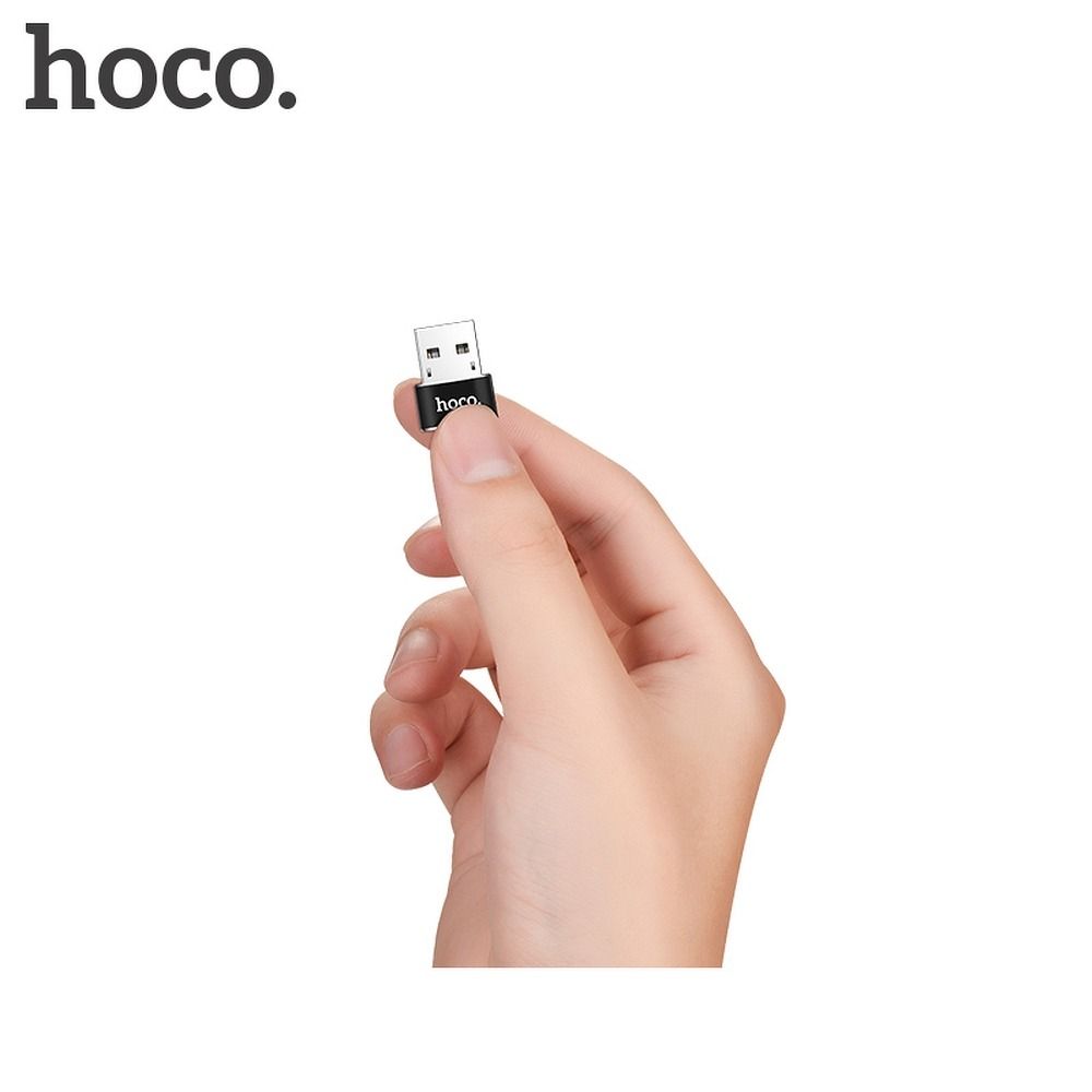 27b72c6204df3502a47b14093ad6ffee HOCO adapter OTG USB A (male) to Type C (female) UA6 black