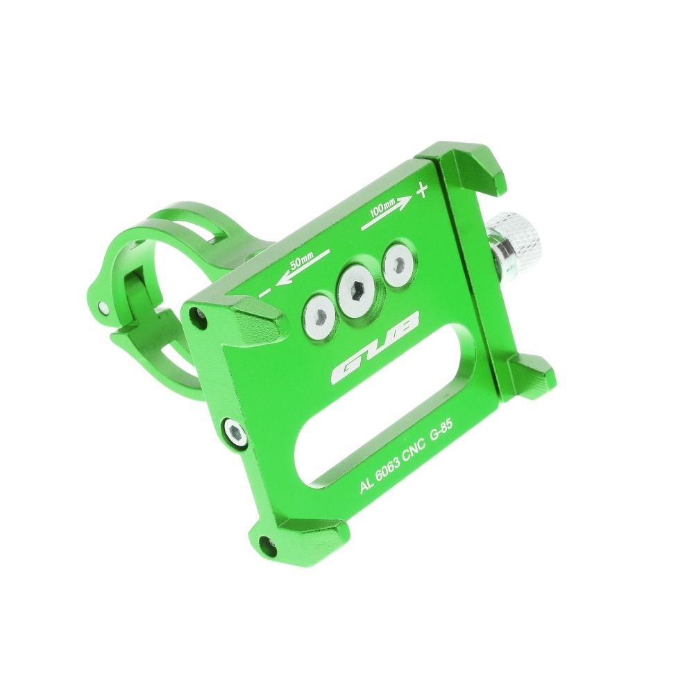 GUB bike holder for mobile phone G85 Aluminium green