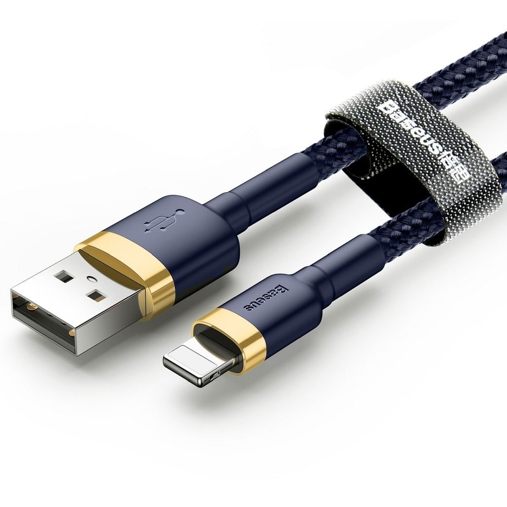 BASEUS cafule Cable USB For iPhone Lightning 8-pin 1.5A CALKLF-CV3 2m Gold-Blue