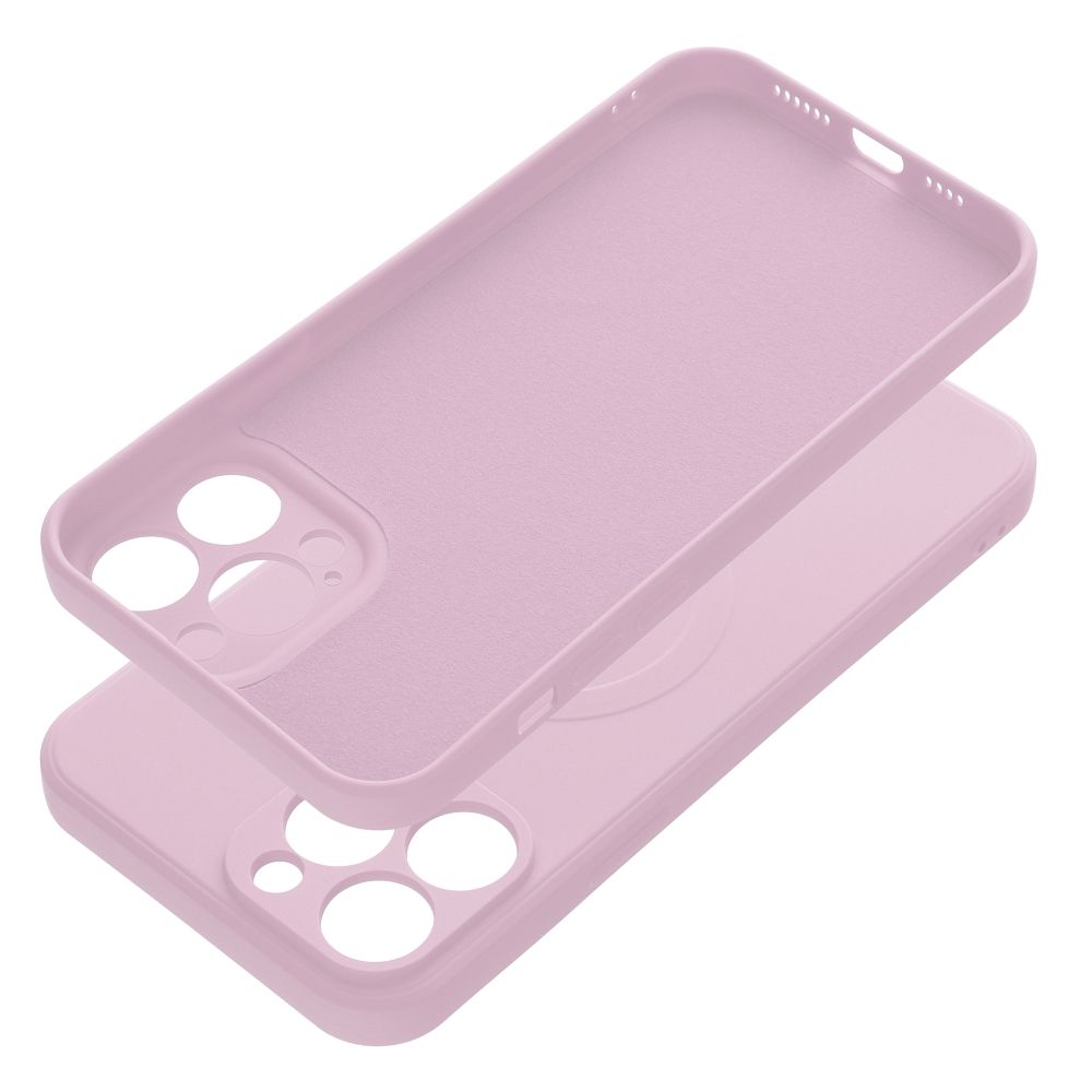 SILICONE MAG COVER case compatible with MagSafe for IPHONE 13 Pro Max pink