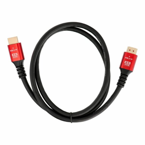Cable HDMI 2.1 Cable 8K 60Hz / 4K 120Hz – Ultra High Speed, HDR, eARC, VRR, 48Gbps 3 m black