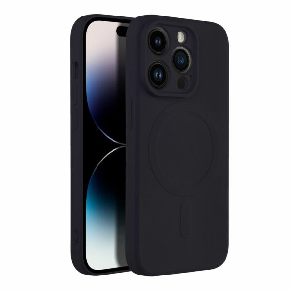 SILICONE MAG COVER case compatible with MagSafe for IPHONE 14 Pro black