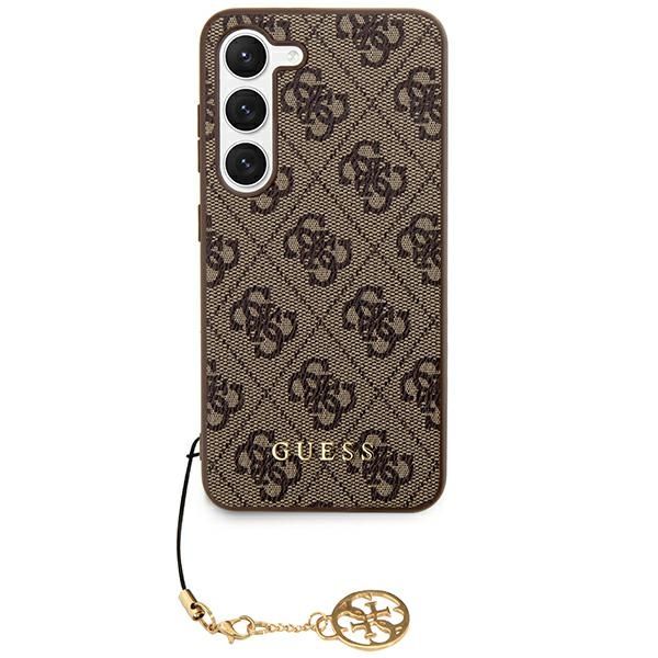 GUESS case for SAMSUNG S24 Plus GUHCS24MGF4GBR (4G Charm) brown
