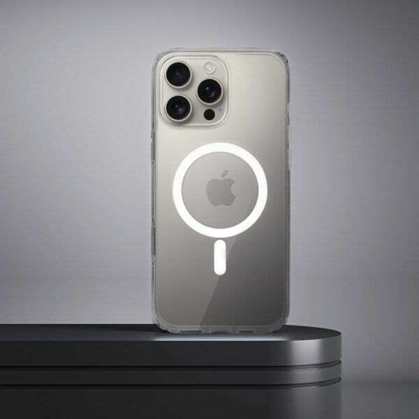 Clear Elite Mag Cover antiyellowing compatible with Camera Control button and MagSafe for IPHONE 16 PRO MAX transparent