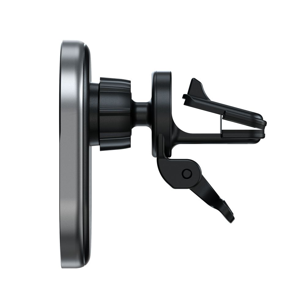 SATECHI magnetic car holder for air vent with wireless chargibg compatible with MagSafe Qi2 15W ST-Q2CCM space gray
