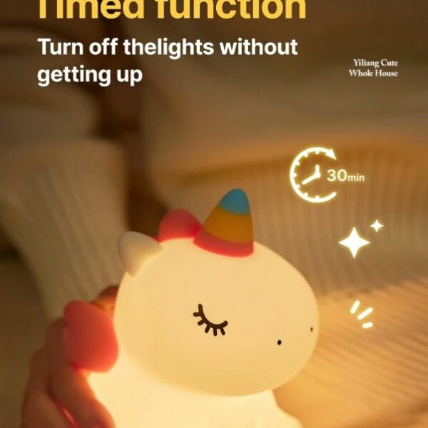 Table lamp bedside Unicorn Art Deco touch style