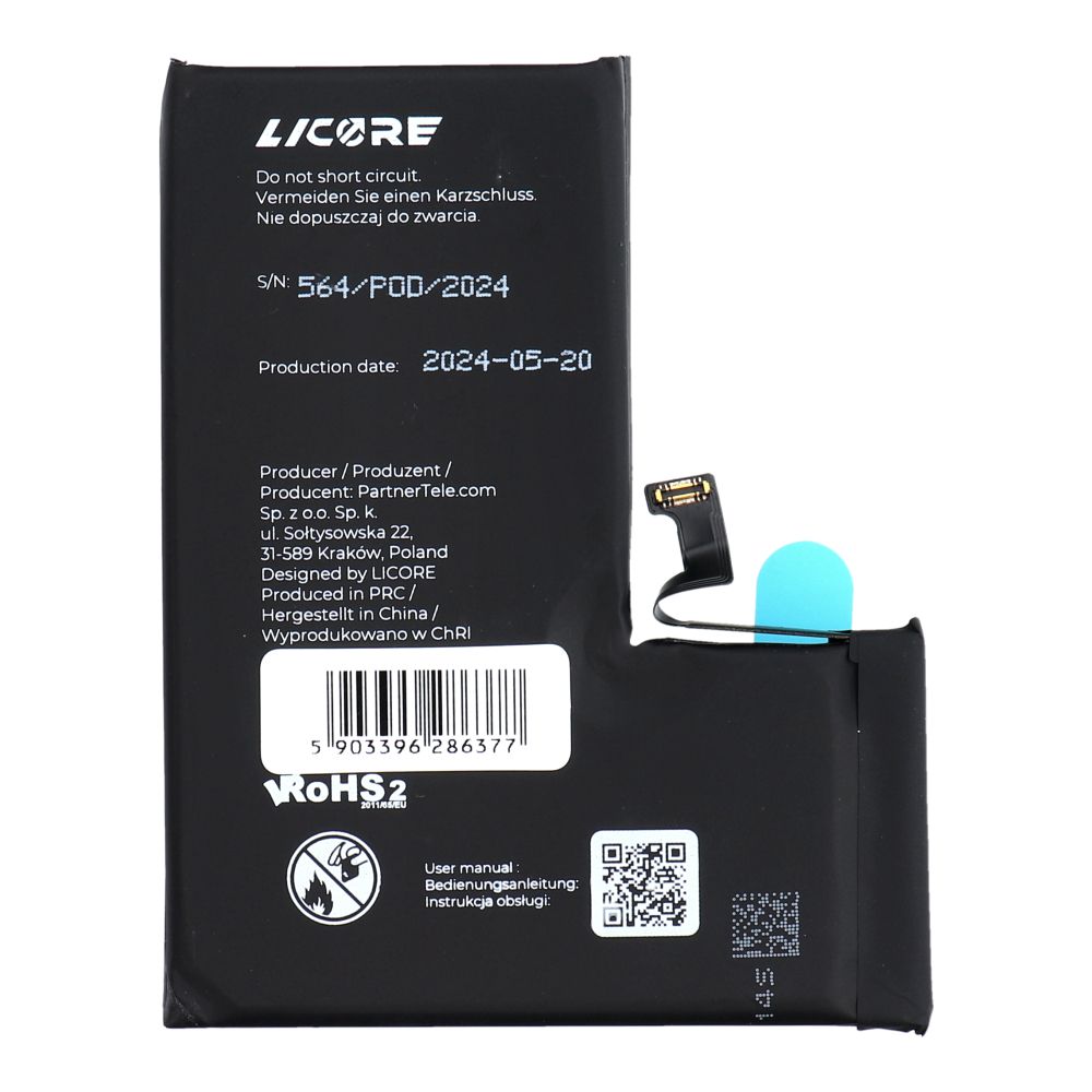 LICOR battery for IPHONE 14 Pro 3200 mAh
