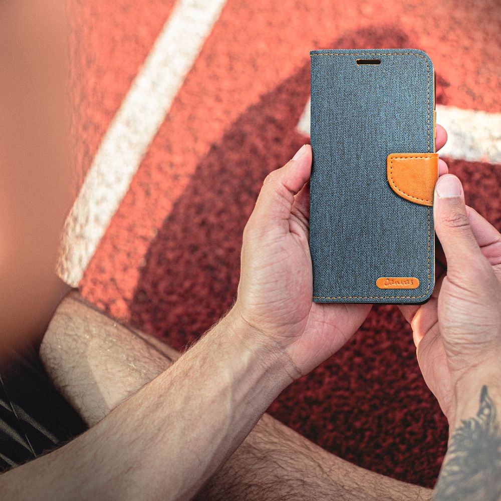 CANVAS Book case for XIAOMI Redmi 13C / POCO C65 navy blue