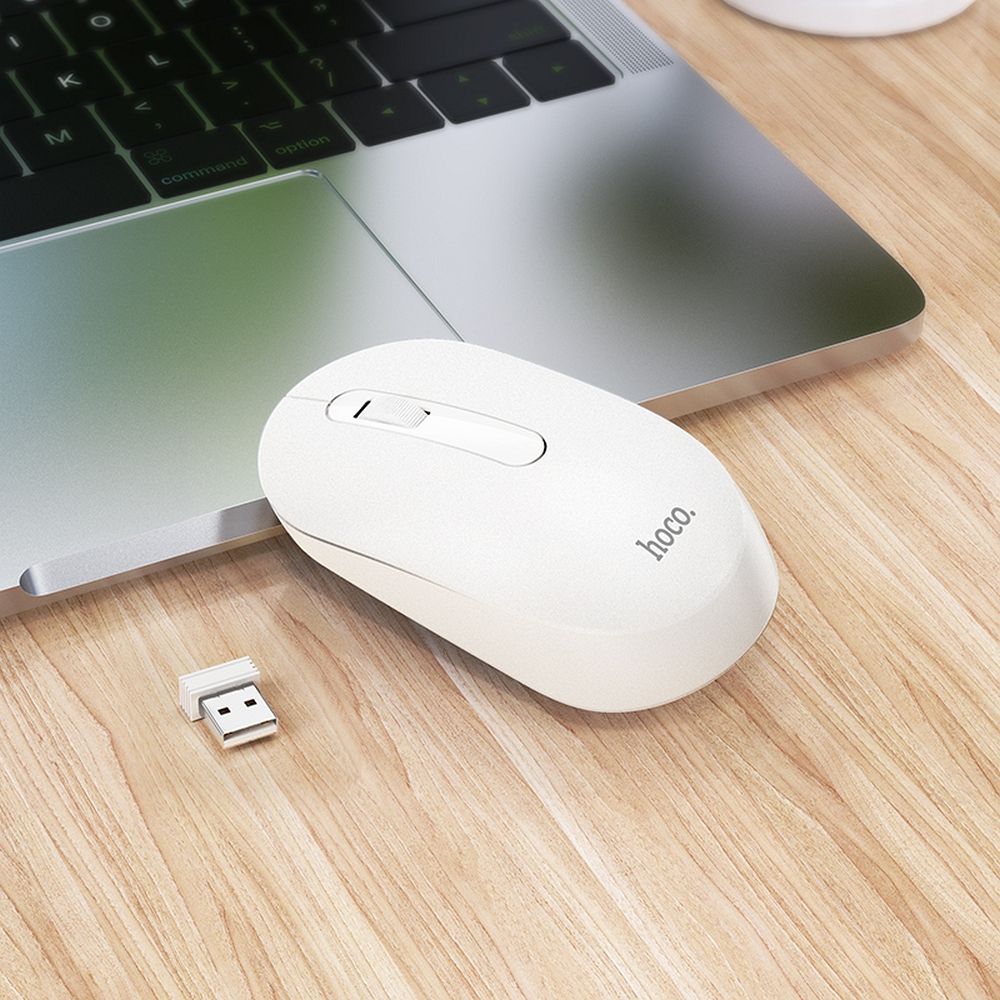 HOCO wireless computer mouse 2,4G 1200 dpi GM14 white