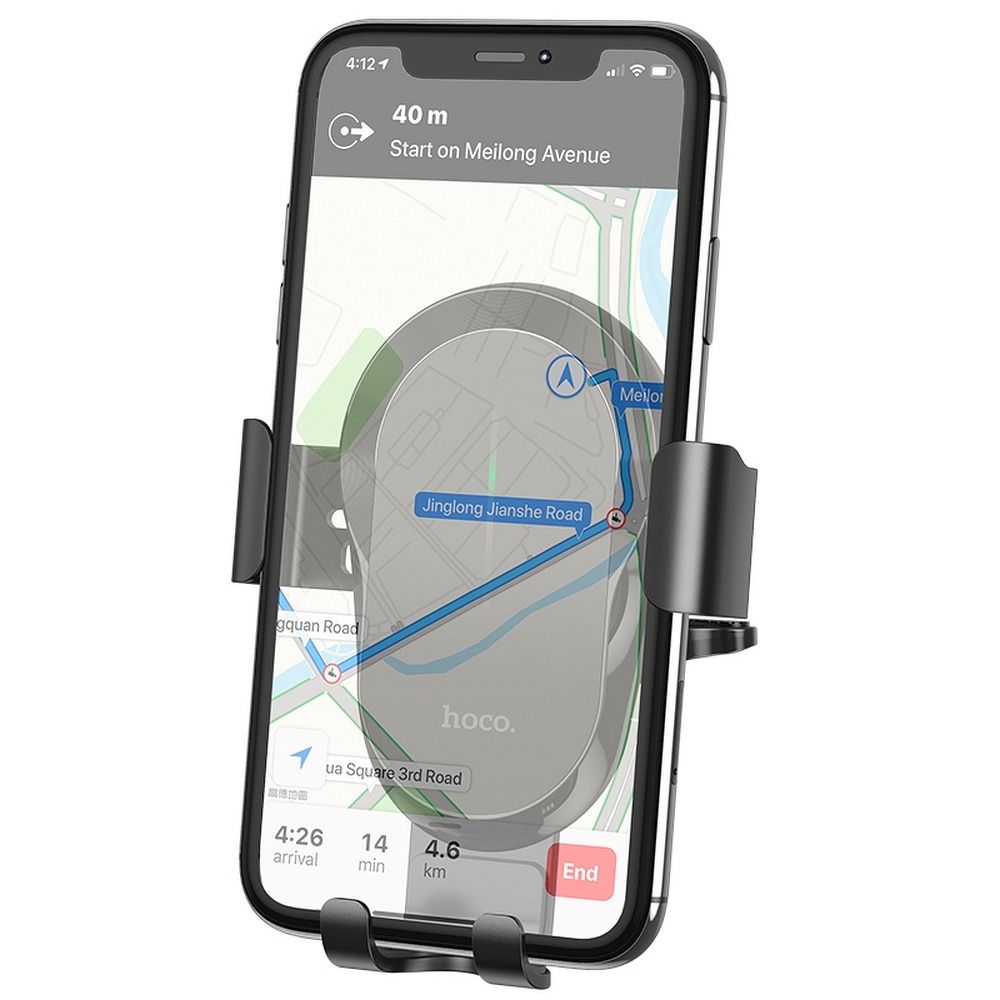 HOCO car holder with wireless charging for air vent 15W CA105 black