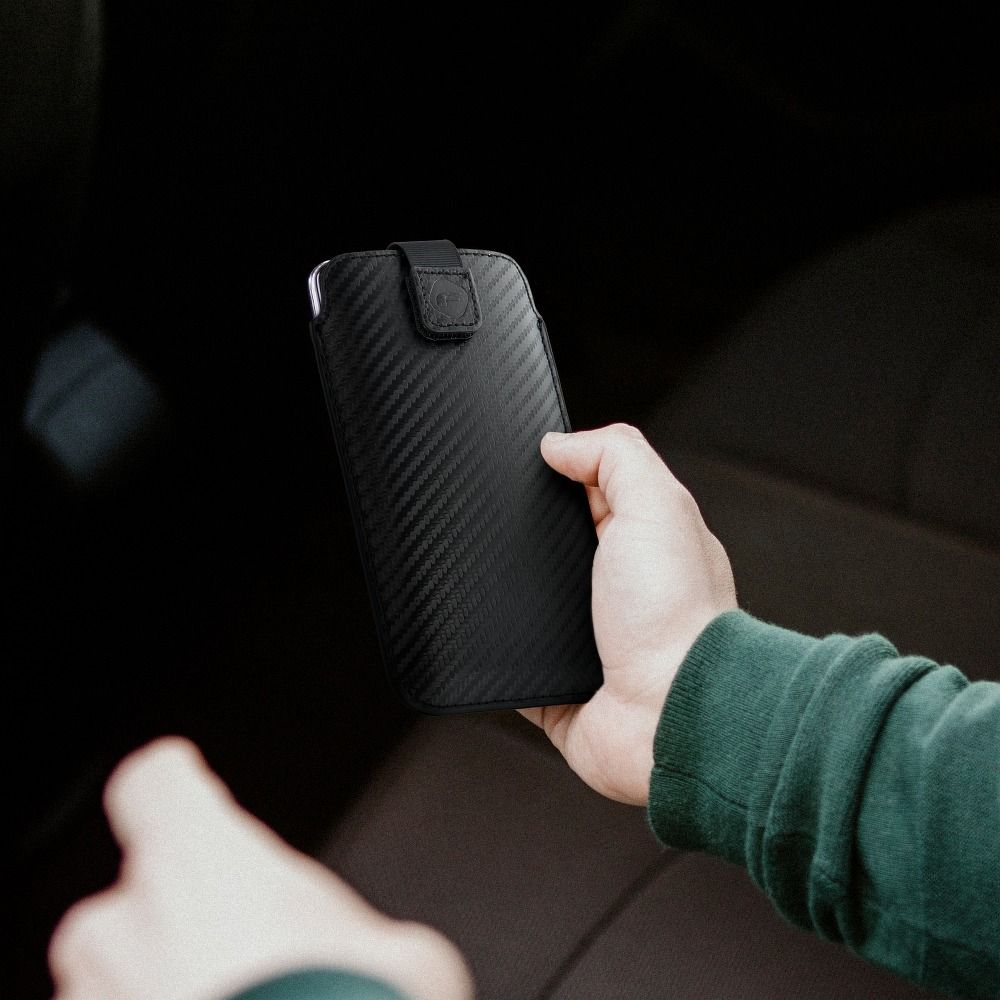 29b5a8eed666b22a90cfe15664680635 POCKET Carbon Universal Case - Size 11 - for IPHONE 12 / 12 PRO SAMSUNG Note / Note 2 / Note 3 / Xcover 5 / S21