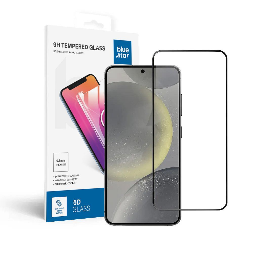 29c825e39858b3f796ab8b8e0a85a396 Tempered Glass Blue Star - SAMSUNG Galaxy S24 Full Face (full glue/case friendly) - black Tempered Glass Blue Star