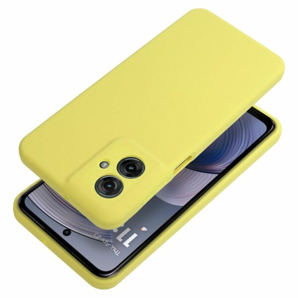 Case SILICONE 2mm for MOTOROLA G55 5G lemon