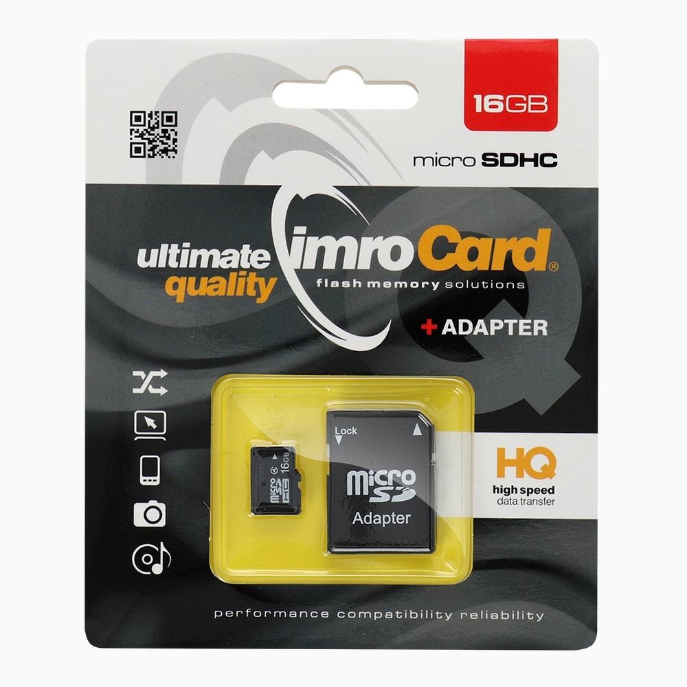 2b4eb1d6b6f79e7f979fe03559a5335f IMRO memory card microSD 16GB with adapter SD
