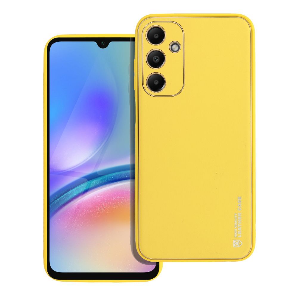 2ba86d8755086ffe846004ddef821485 LEATHER case for SAMSUNG A25 5G yellow