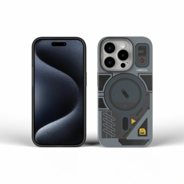 FORCELL F-PROTECT Levels with Dual Layer 4D technology, Military Drop-Test compatible with MagSafe for IPHONE 16 cyber grey