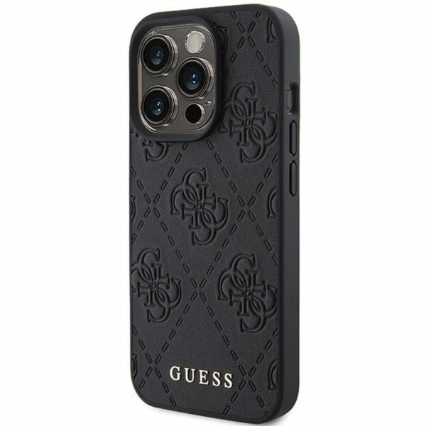 GUESS case for IPHONE 15 Pro GUHCP15LP4EPMK (Quilted 4G Classic) black
