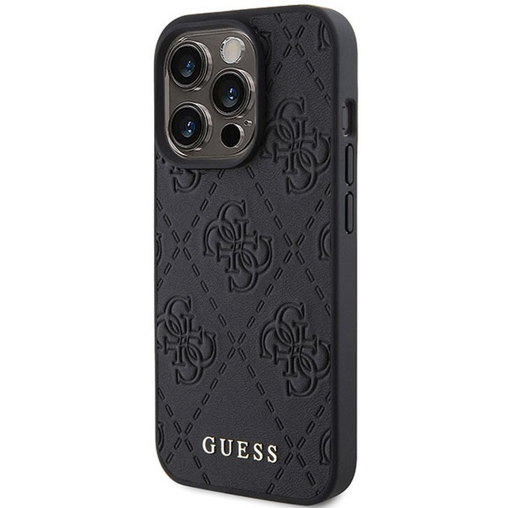 GUESS case for IPHONE 15 Pro GUHCP15LP4EPMK (Quilted 4G Classic) black