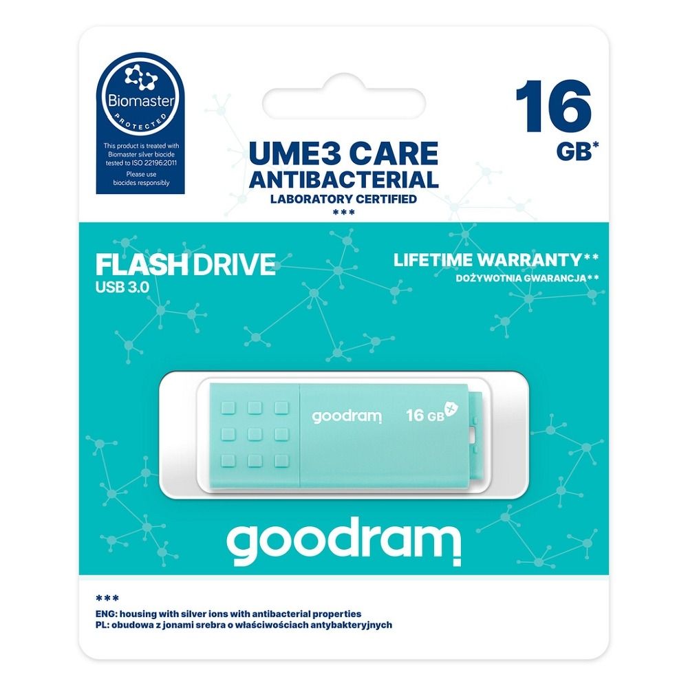 2cc74761151597e2f777e374f125caab GOODRAM pendrive UME3 16GB USB3.0 (Biomaster protected)