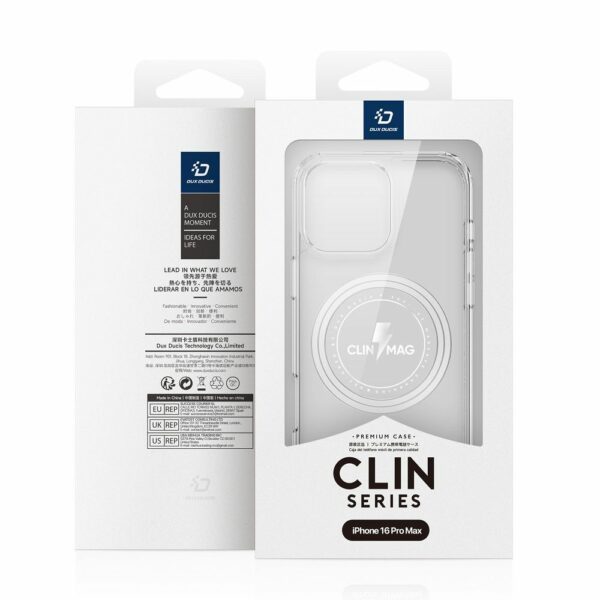 DUX DUCIS case CLIN MAG compatible with MagSafe for IPHONE 16 Pro Max transparent