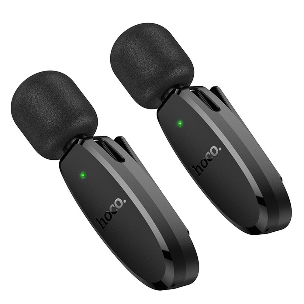 HOCO 2 x lavalier wireless microphone Lightning / Type C L15 black