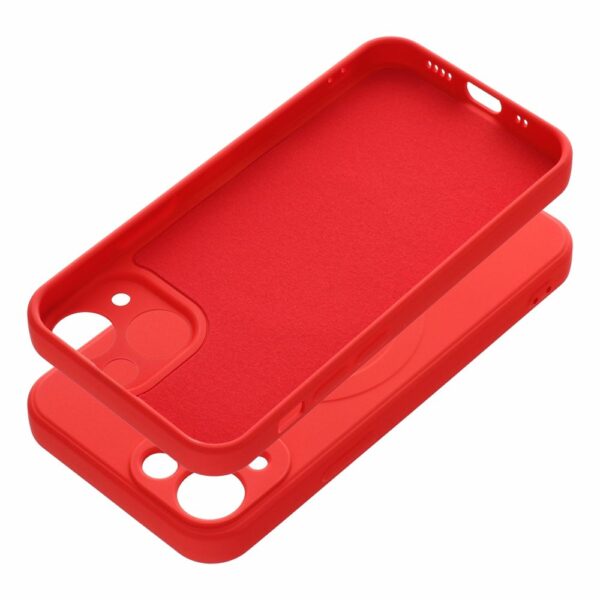 SILICONE MAG COVER case compatible with MagSafe for IPHONE 13 Mini red