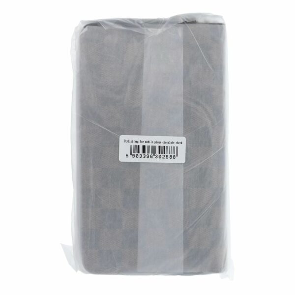 Stylish bag for mobile phone chocolate check